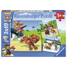 Puzzle Patrula catelusilor, 3x49 piese Ravensburger
